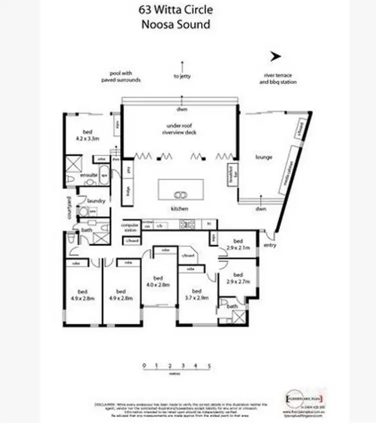 Floorplan of Homely house listing, 63 Witta Circle, Noosa Heads QLD 4567