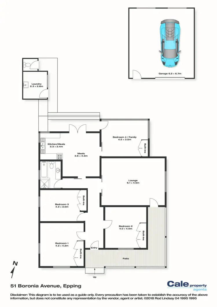 Floorplan of Homely house listing, 51 Boronia Avenue, Epping NSW 2121