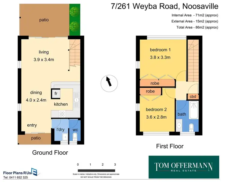 Floorplan of Homely unit listing, 7/261 Weyba Road, Noosaville QLD 4566