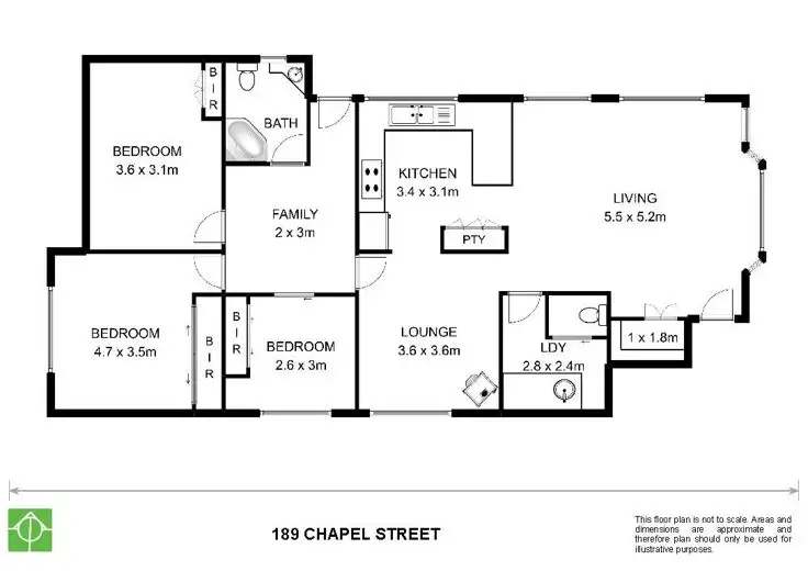 Floorplan of Homely house listing, 189 Chapel Street, Armidale NSW 2350
