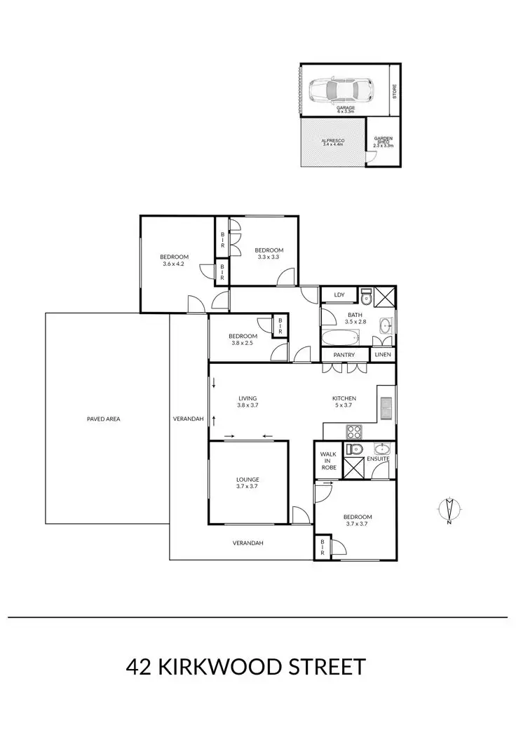 Floorplan of Homely house listing, 42 Kirkwood Street, Armidale NSW 2350