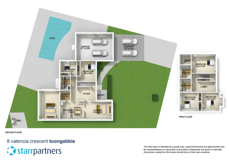 Floorplan of Homely house listing, 8 Valencia Crescent, Toongabbie NSW 2146