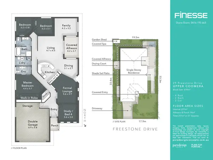 Floorplan of Homely house listing, 29 Freestone Drive, Upper Coomera QLD 4209