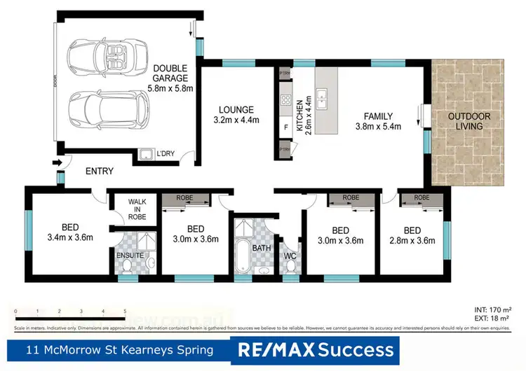 Floorplan of Homely house listing, 11 McMorrow Street, Kearneys Spring QLD 4350