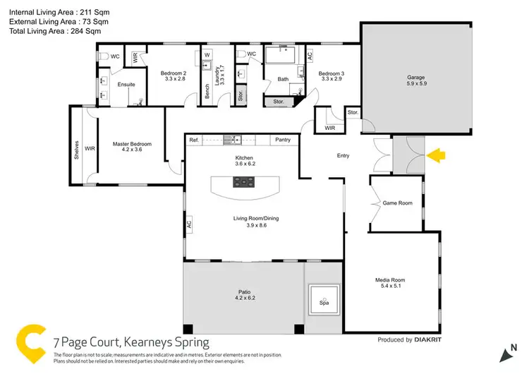 Floorplan of Homely house listing, 7 Page Court, Kearneys Spring QLD 4350
