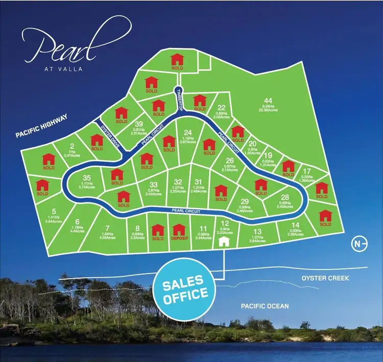 Floorplan of Homely land listing, Pearl Circuit, Valla Beach NSW 2448
