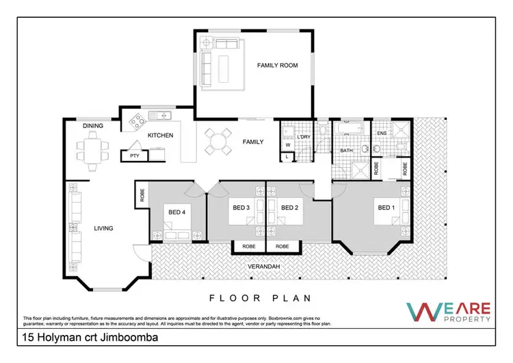 Floorplan of Homely house listing, 15 Holyman Court, Jimboomba QLD 4280