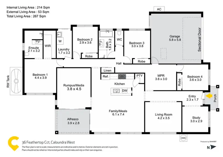 Floorplan of Homely house listing, 36 Feathertop Circuit, Caloundra West QLD 4551