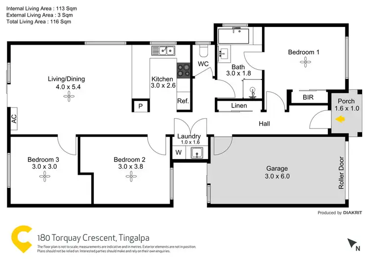 Floorplan of Homely house listing, 180 Torquay Crescent, Tingalpa QLD 4173