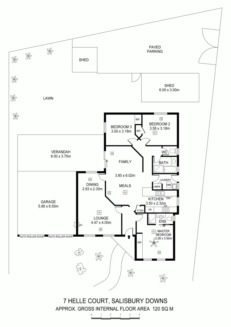 Floorplan of Homely house listing, 7 Helle Court, Salisbury Downs SA 5108