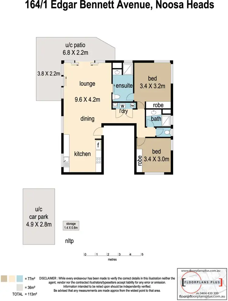 Floorplan of Homely unit listing, 164/1 Edgar Bennett Avenue, Noosa Heads QLD 4567