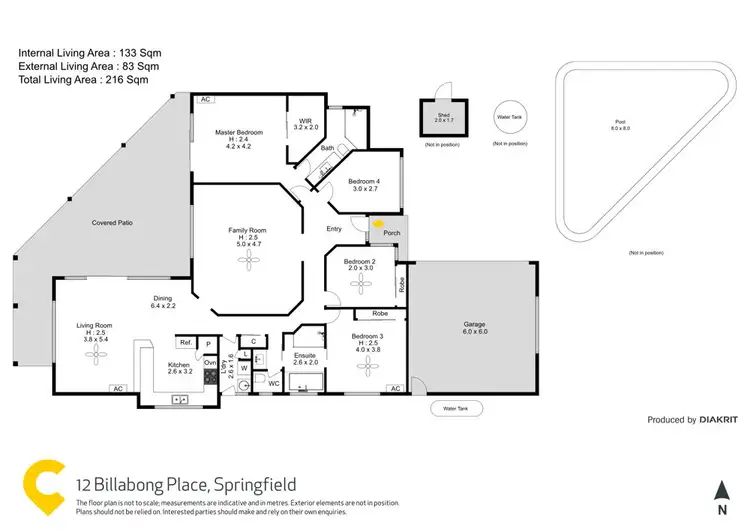 Floorplan of Homely house listing, 12 Billabong Place, Springfield QLD 4300
