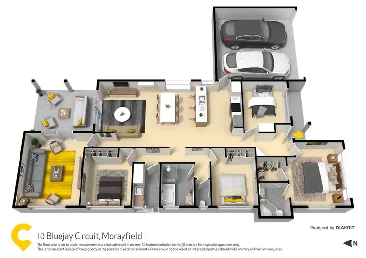 Floorplan of Homely house listing, 10 Bluejay Circuit, Morayfield QLD 4506