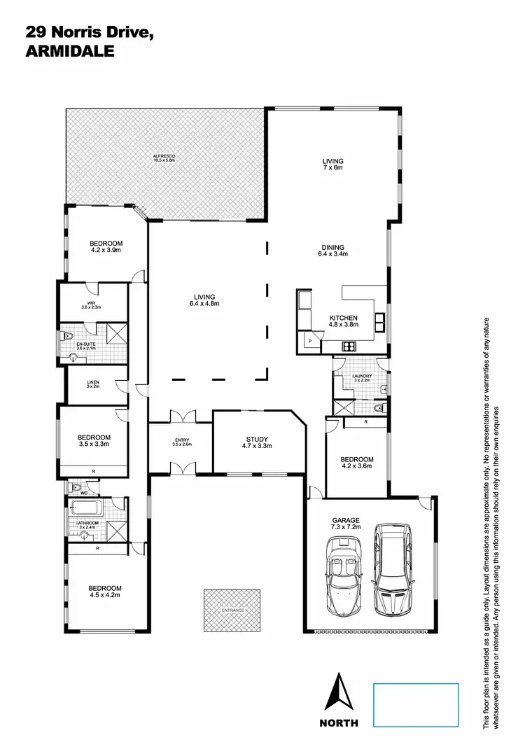 Floorplan of Homely house listing, 29 Norris Drive, Armidale NSW 2350