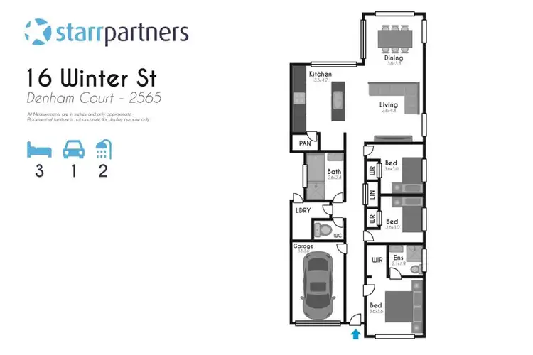 Floorplan of Homely house listing, 16 Winter Street, Denham Court NSW 2565