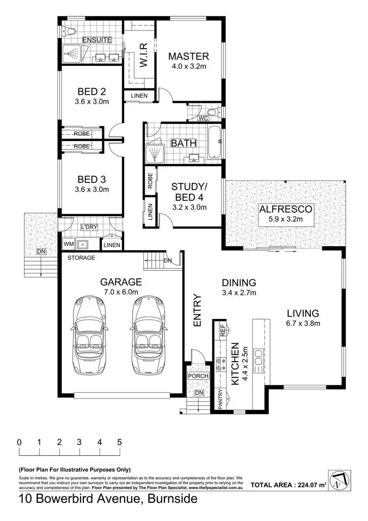 Floorplan of Homely house listing, 10 Bowerbird Avenue, Burnside QLD 4560
