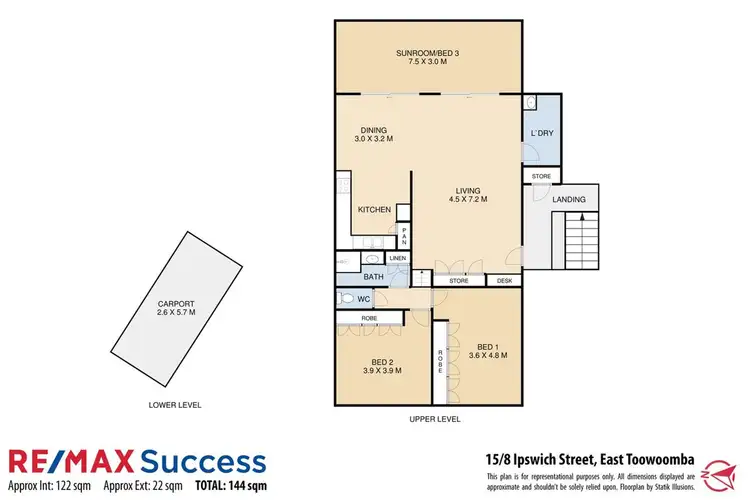 Floorplan of Homely unit listing, 15/8 Ipswich Street, East Toowoomba QLD 4350