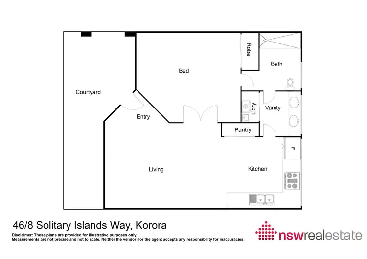 Floorplan of Homely villa listing, 46/8 Solitary Islands Way, Sapphire Beach NSW 2450