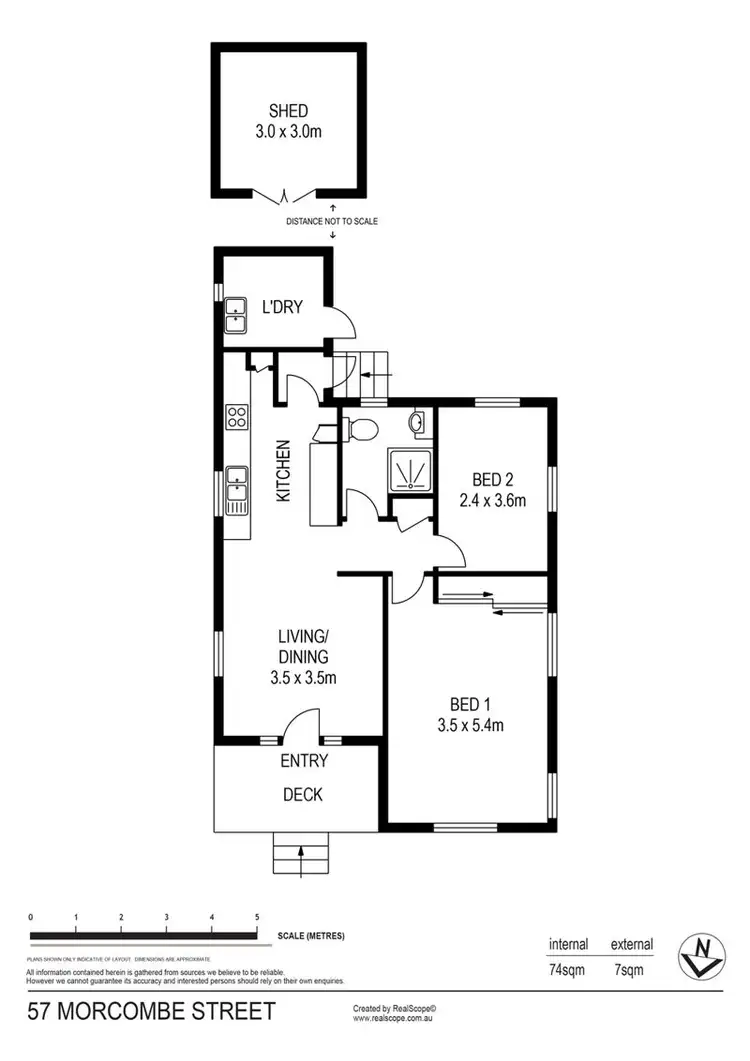 Floorplan of Homely house listing, 57 Morcombe Street, Brighton QLD 4017