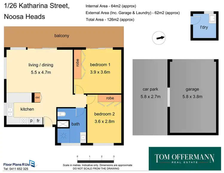 Floorplan of Homely unit listing, 1/26 Katharina Street, Noosa Heads QLD 4567