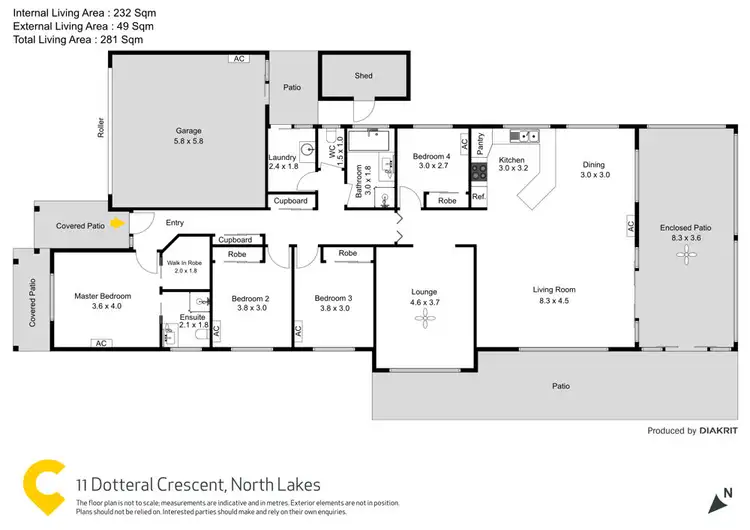 Floorplan of Homely house listing, 11 Dotterel Crescent, North Lakes QLD 4509