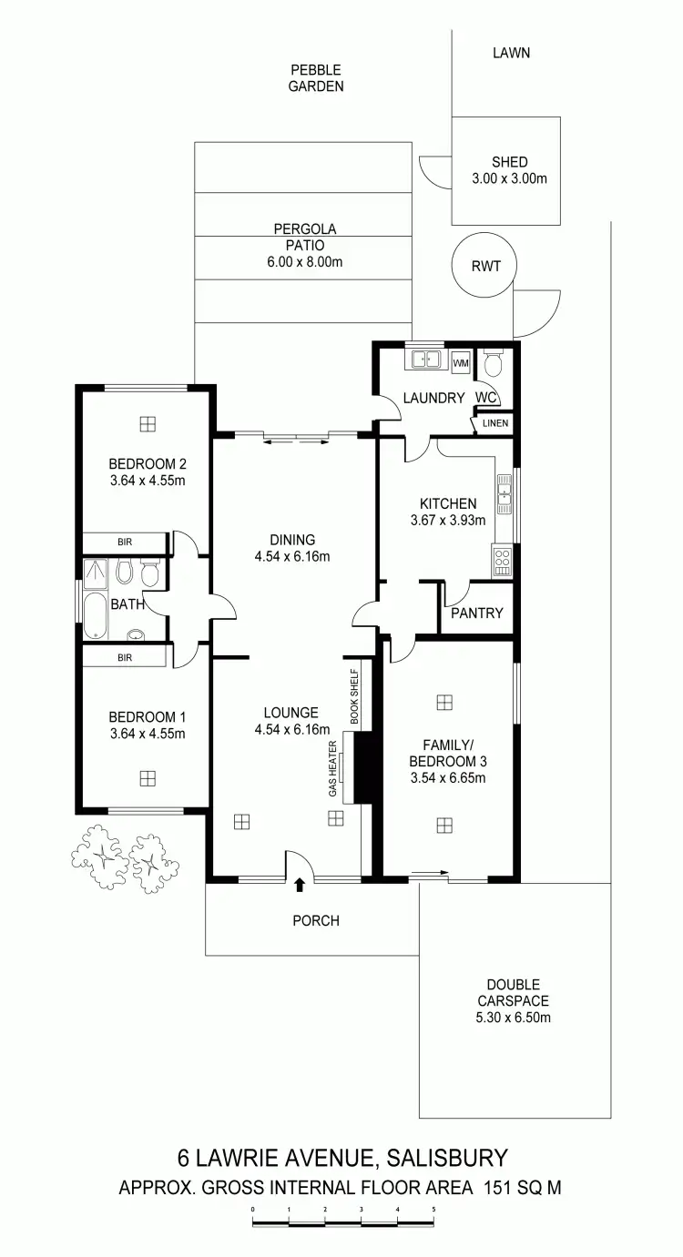 Floorplan of Homely house listing, 6 Lawrie Avenue, Salisbury SA 5108