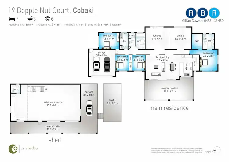 Floorplan of Homely house listing, 19 Bopple Nut Court, Cobaki NSW 2486