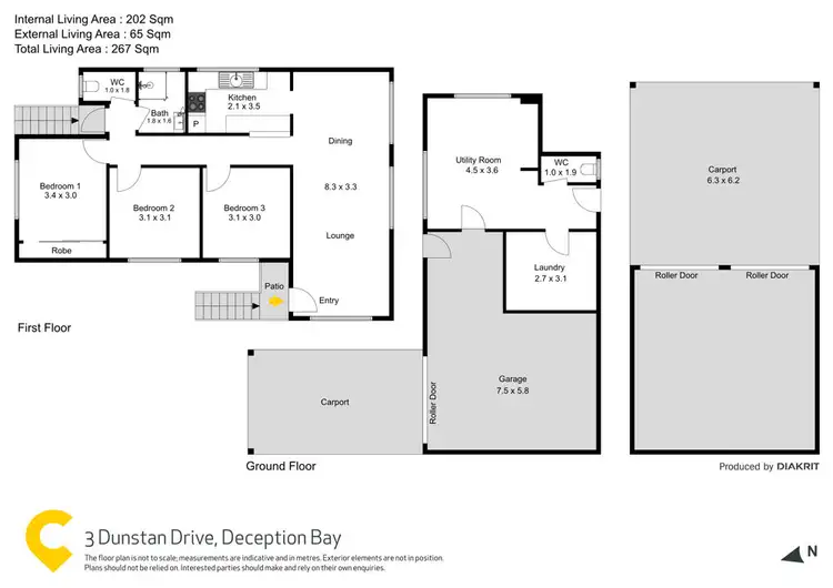 Floorplan of Homely house listing, 3 Dunstan Drive, Deception Bay QLD 4508