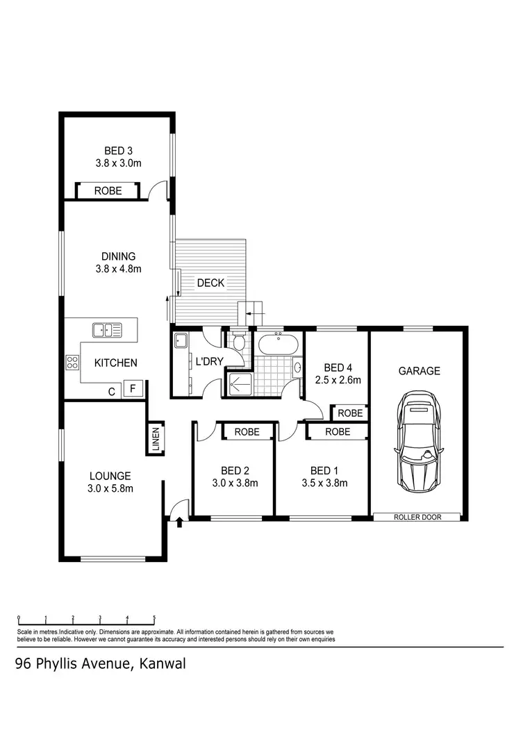 Floorplan of Homely house listing, 96 Phyllis Avenue, Kanwal NSW 2259