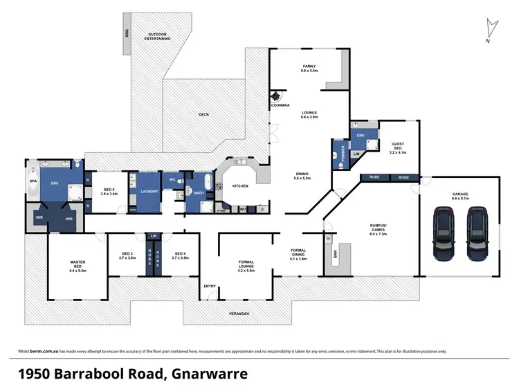 Floorplan of Homely rural property listing, 1950 Barrabool Road, Gnarwarre VIC 3221