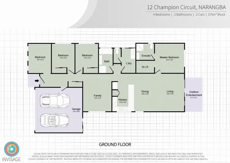 Floorplan of Homely house listing, 12 Champion Circuit, Narangba QLD 4504
