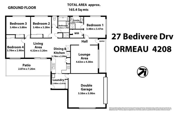 Floorplan of Homely house listing, 27 Bedivere Drive, Ormeau QLD 4208