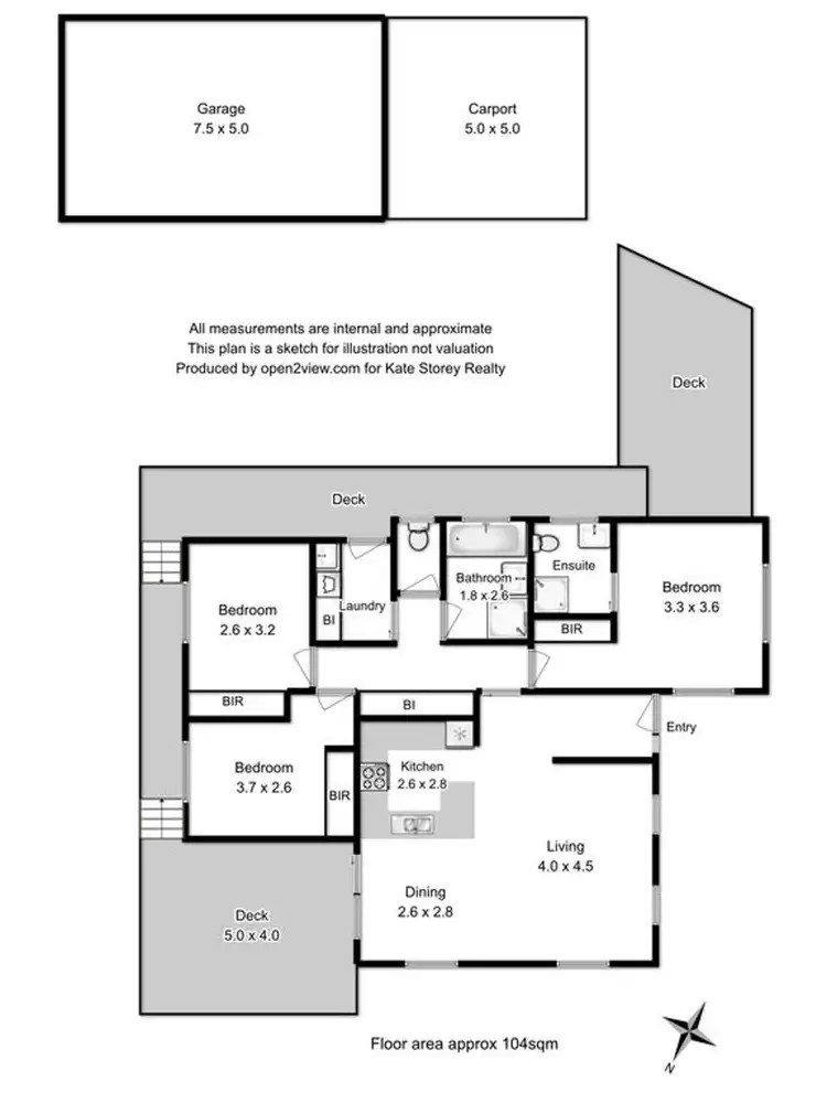 Floorplan of Homely house listing, 831A Cambridge Road, Cambridge TAS 7170