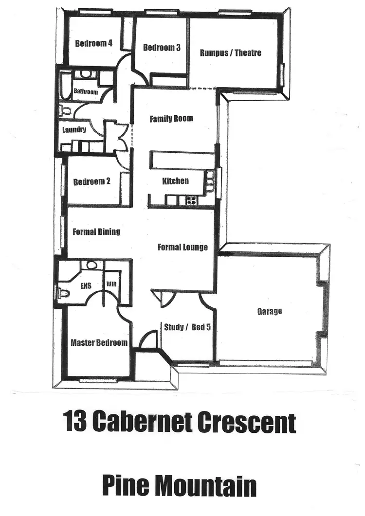 Floorplan of Homely rural property listing, 13 Cabernet Crescent, Pine Mountain QLD 4306