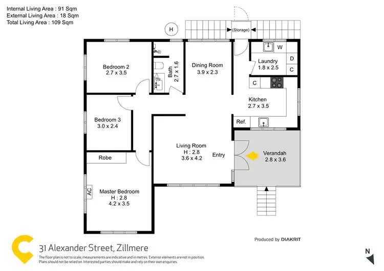 Floorplan of Homely house listing, 31 Alexander Street, Zillmere QLD 4034