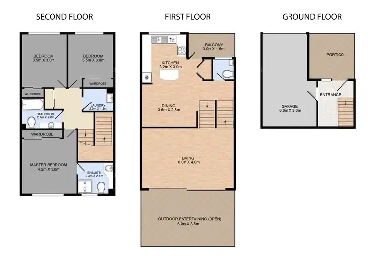 Floorplan of Homely townhouse listing, 16/7 Campbell Street, Bundall QLD 4217