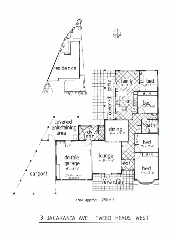 Floorplan of Homely house listing, 3 Jacaranda Ave, Tweed Heads West NSW 2485