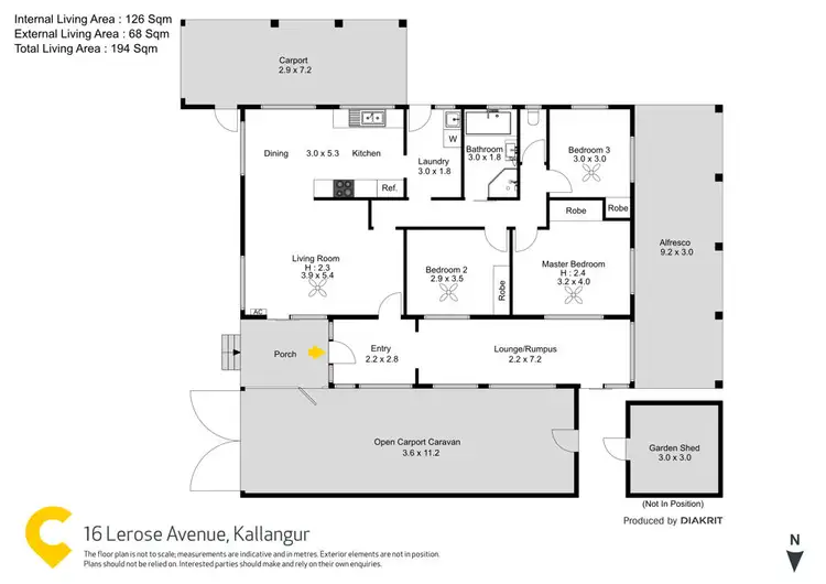 Floorplan of Homely house listing, 16 Lerose Avenue, Kallangur QLD 4503