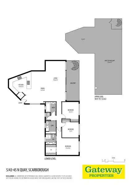 Floorplan of Homely unit listing, 5/43 NORTH QUAY, Scarborough QLD 4020