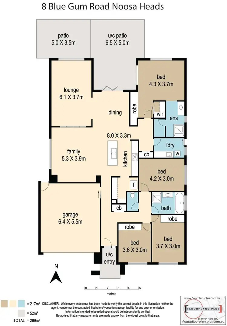 Floorplan of Homely house listing, 8 Blue Gum Road, Noosa Heads QLD 4567