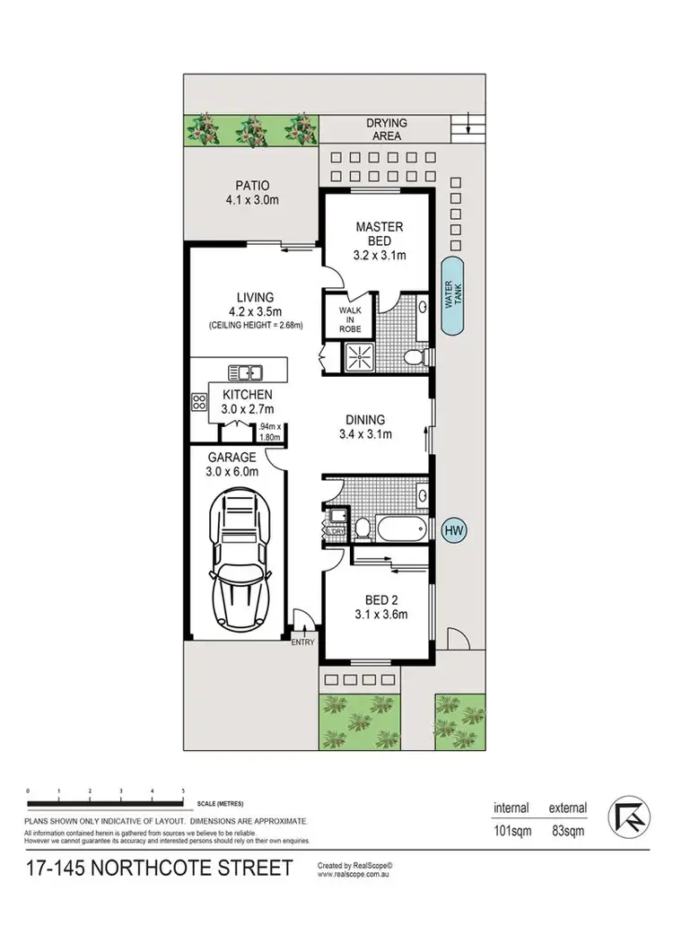 Floorplan of Homely townhouse listing, 17/145 Northcote Street, Brighton QLD 4017