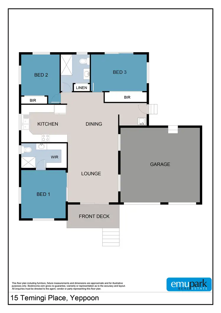Floorplan of Homely house listing, 15 Temingi Place, Yeppoon QLD 4703