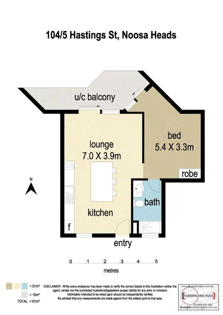Floorplan of Homely unit listing, 104/5 Hastings Street, Noosa Heads QLD 4567