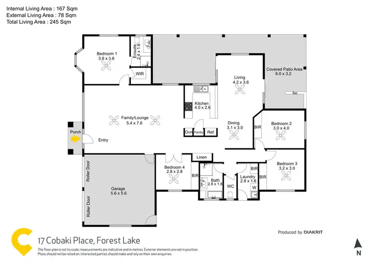 Floorplan of Homely house listing, 17 Cobaki Place, Forest Lake QLD 4078