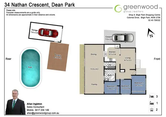 Floorplan of Homely house listing, 34 Nathan Crescent, Dean Park NSW 2761