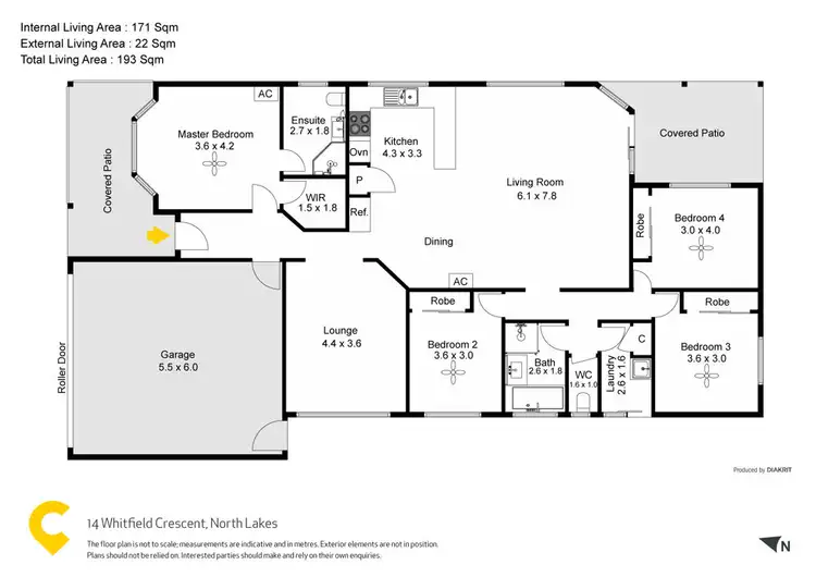 Floorplan of Homely house listing, 14 Whitfield Crescent, North Lakes QLD 4509