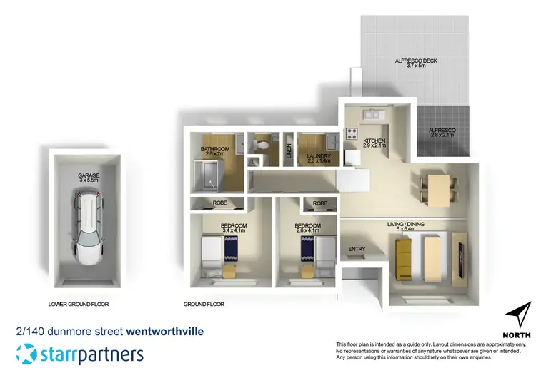 Floorplan of Homely townhouse listing, 2/140 Dunmore Street, Wentworthville NSW 2145