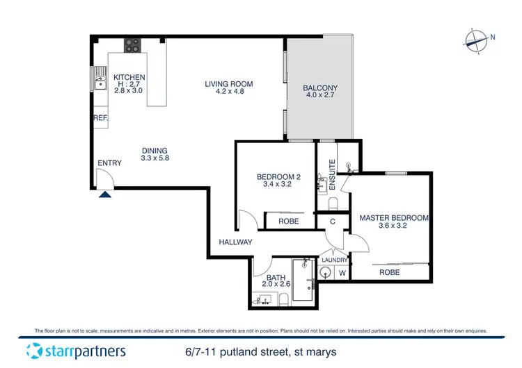 Floorplan of Homely unit listing, 6/7-11 Putland Street, St Marys NSW 2760