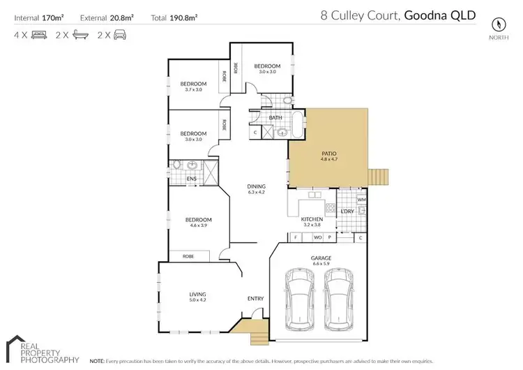 Floorplan of Homely house listing, 8 Culley Court, Goodna QLD 4300