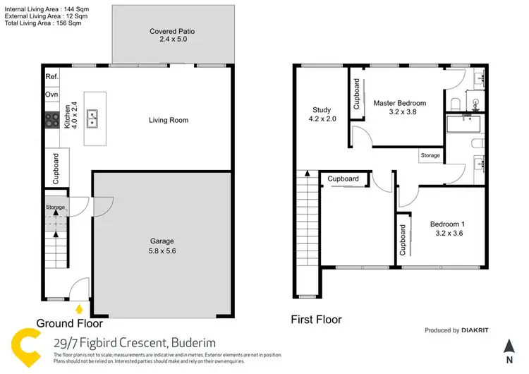 Floorplan of Homely townhouse listing, 29/7 Figbird Crescent, Buderim QLD 4556
